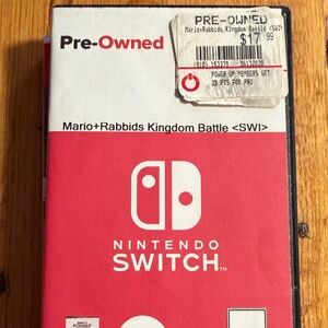 Nintendo Switch Mario + Rabbids Kingdom Battle - Red and White